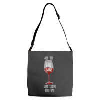 Food And Wine Festival For Wine Drinkers Adjustable Strap Totes | Artistshot