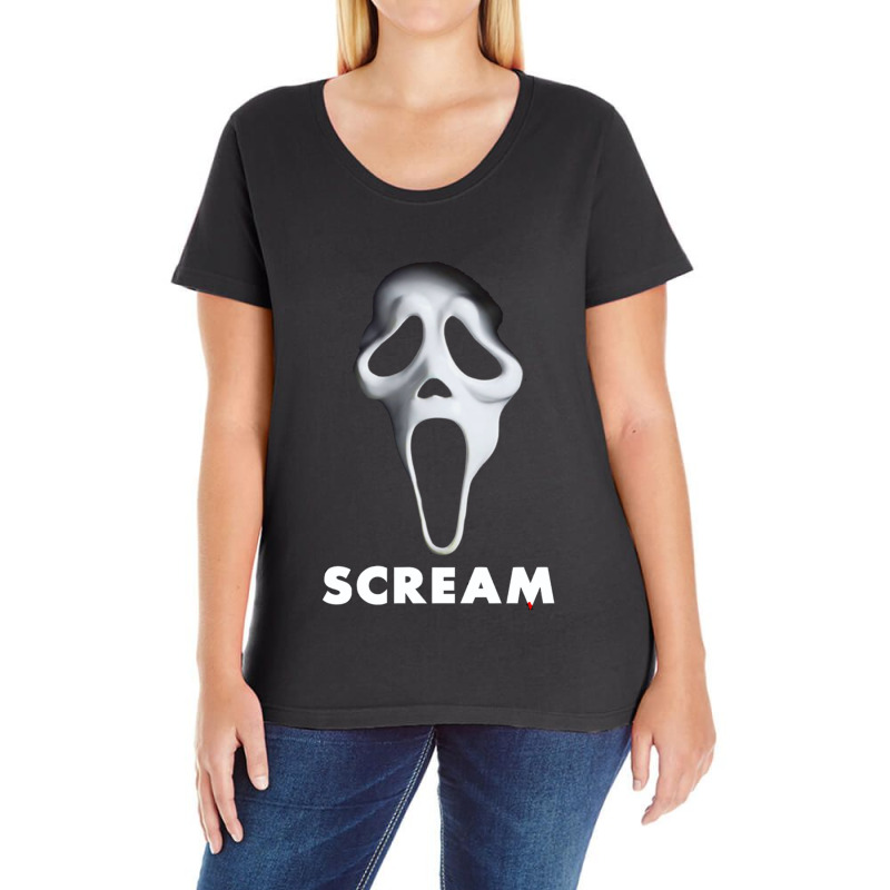 Scream 1 Ladies Curvy T-Shirt by apolitery | Artistshot