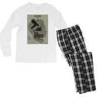 The Birds  Alternative Poster Men's Long Sleeve Pajama Set | Artistshot