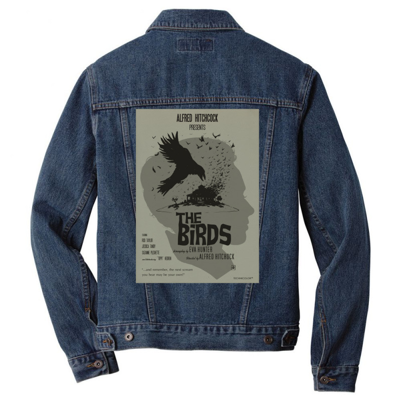 The Birds  Alternative Poster Men Denim Jacket | Artistshot