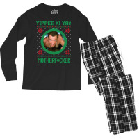 Yippee Ki Yay Motherfcker Men's Long Sleeve Pajama Set | Artistshot