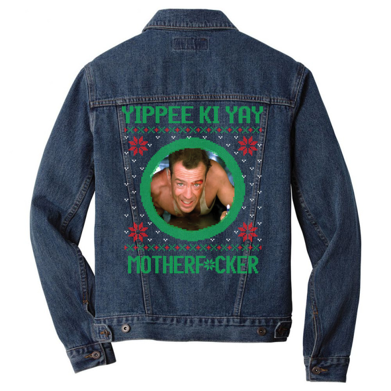 Yippee Ki Yay Motherfcker Men Denim Jacket | Artistshot