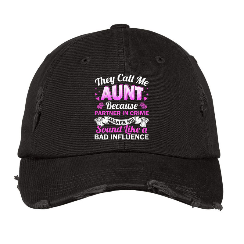 Aunt Bad Influence Rocking The Aunt Life Aunt Team Vintage Cap | Artistshot