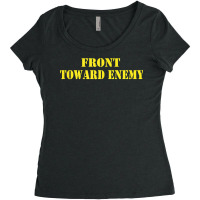 Front Toward Enemy Shirt Claymore Mine Funny Military Joke T Shirt Women's Triblend Scoop T-shirt | Artistshot