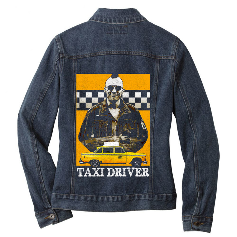 Taxi Driver Travis Bickle New York Design Ladies Denim Jacket by JohnLoechler | Artistshot