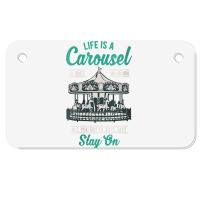 Womens Vintage Merry Go Round Life Is A Carousel Ride Nanny Gift V Nec Motorcycle License Plate | Artistshot