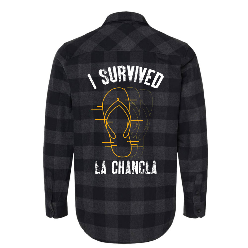 I Survived La Chancla Slippers Mexican Culture Flannel Shirt by tintruong | Artistshot