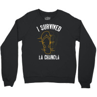 I Survived La Chancla Slippers Mexican Culture Crewneck Sweatshirt | Artistshot