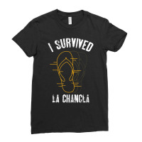 I Survived La Chancla Slippers Mexican Culture Ladies Fitted T-shirt | Artistshot