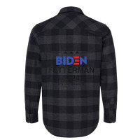 Biden Fetterman 2024 It's A No Brainer Political Flannel Shirt | Artistshot