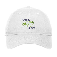 Never Settle Adjustable Cap | Artistshot