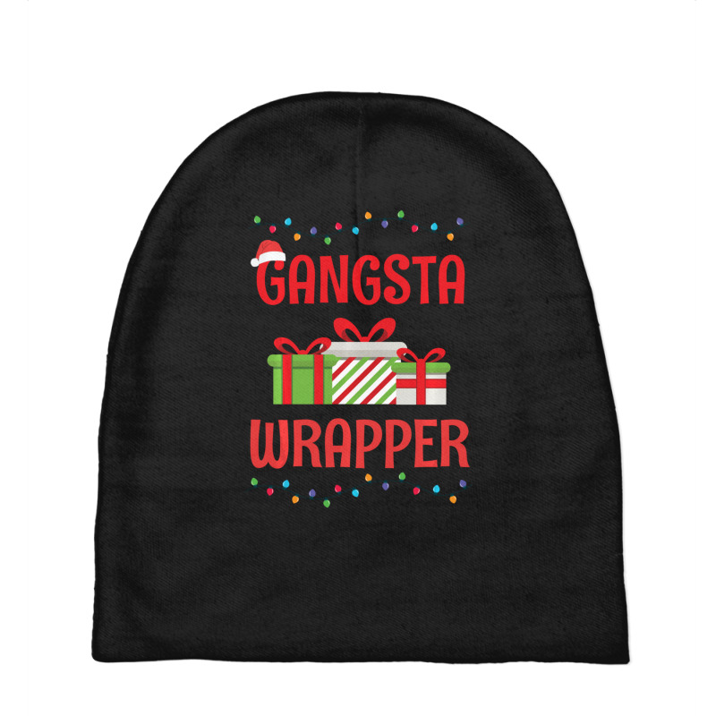 Christmas Gangsta Wrapper Baby Beanies | Artistshot