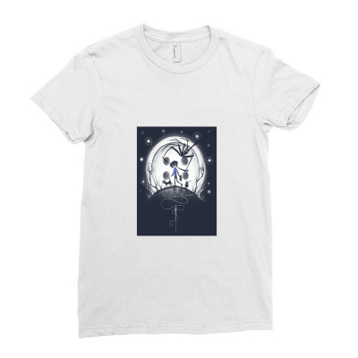 Behind The Door   Coraline Ladies Fitted T-shirt Designed By Serayadelima