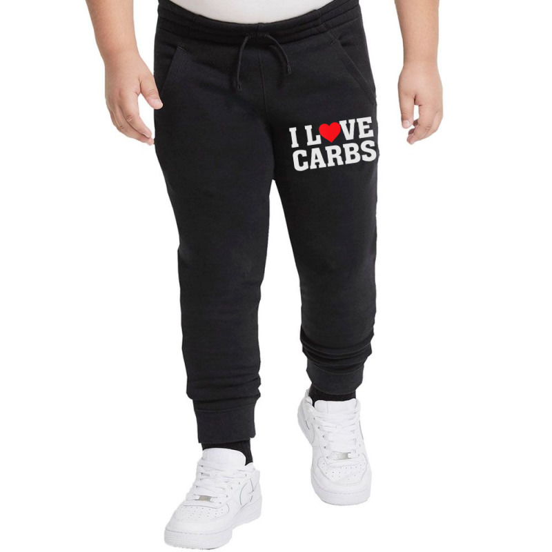 I Heart Love Carbs Food Quote Humor Saying Youth Jogger by namnguyen | Artistshot