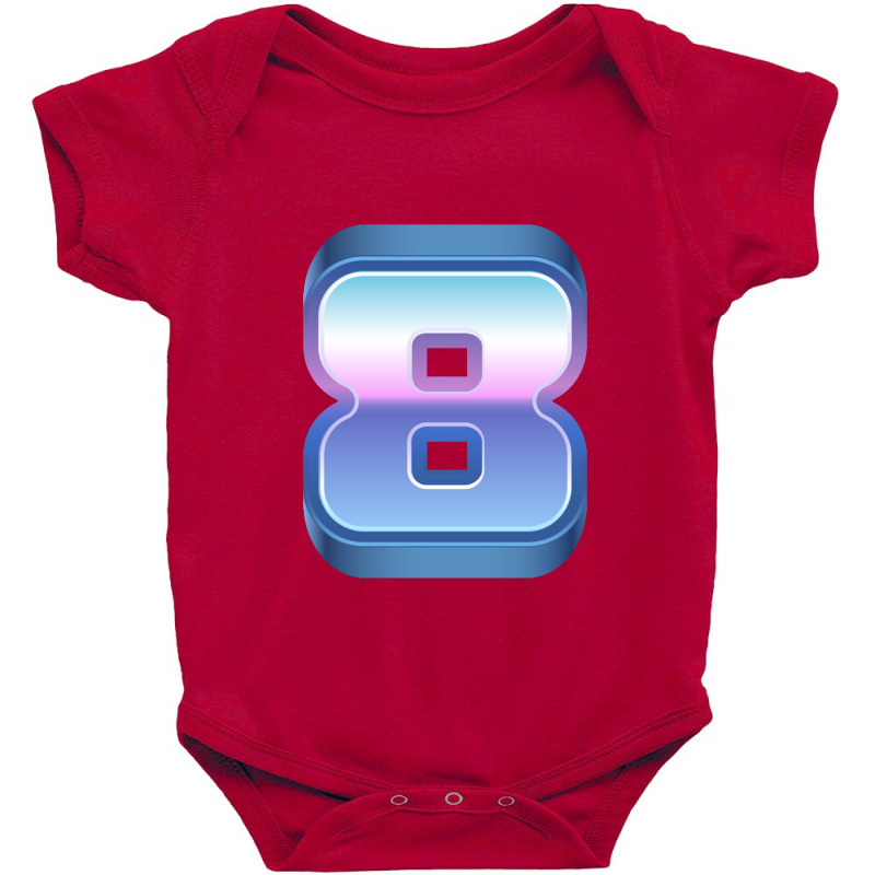 Eight   Eight  1 Baby Bodysuit by sarimekar | Artistshot