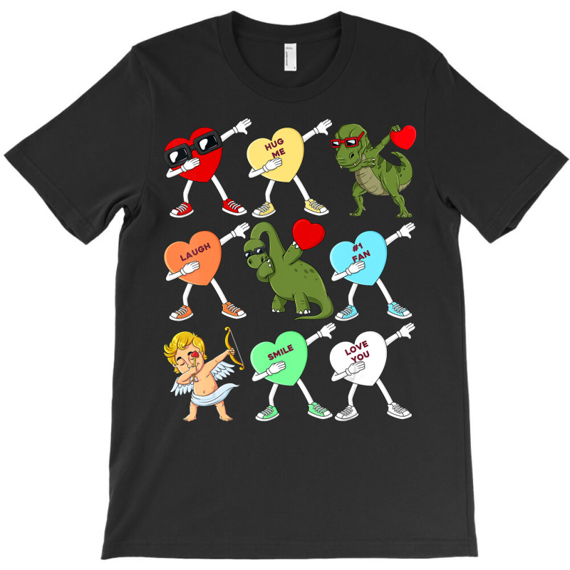 Trending Valenines Day Dabbing Hears Cupid Rex Dino Dab Boys Kids T-shirt | Artistshot