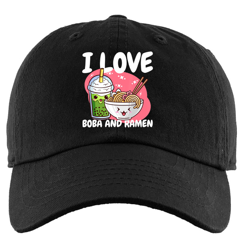 I Love Boba For Milk Tea Lover And Ramen Japanese Food Lover Kids Cap | Artistshot