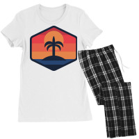 Sunset Beach Island Women's Pajamas Set | Artistshot