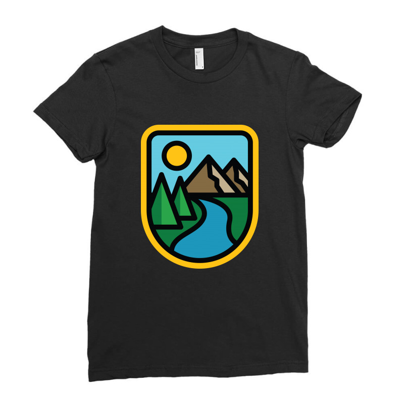 River Line Ladies Fitted T-Shirt by Quilimo | Artistshot