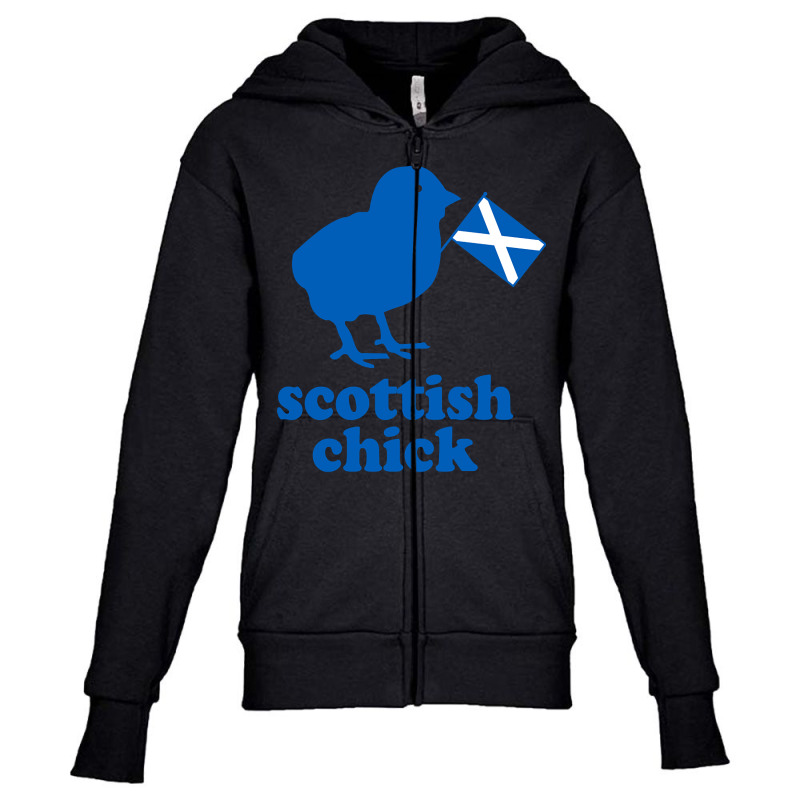 Limited Edition Scottish Chick Youth Zipper Hoodie | Artistshot