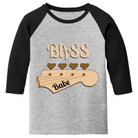 Hot Trend Bass Babe - Rock Your Socks Youth 3/4 Sleeve | Artistshot