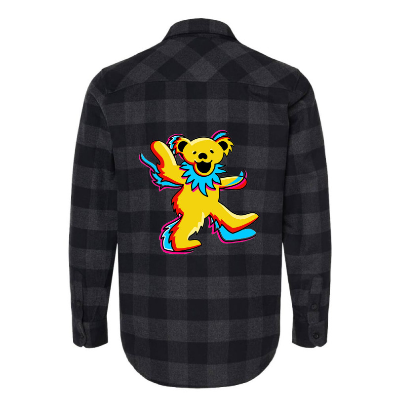 Dancing Grateful Bears Flannel Shirt | Artistshot