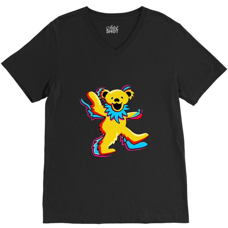 Dancing Grateful Bears V-neck Tee | Artistshot