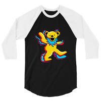 Dancing Grateful Bears 3/4 Sleeve Shirt | Artistshot