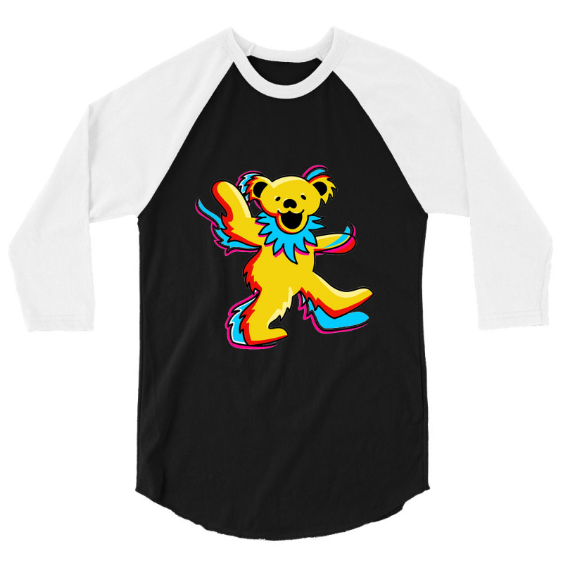 Dancing Grateful Bears 3/4 Sleeve Shirt | Artistshot