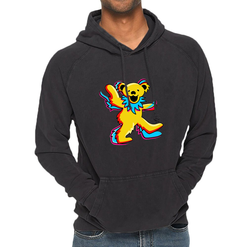 Dancing Grateful Bears Vintage Hoodie | Artistshot