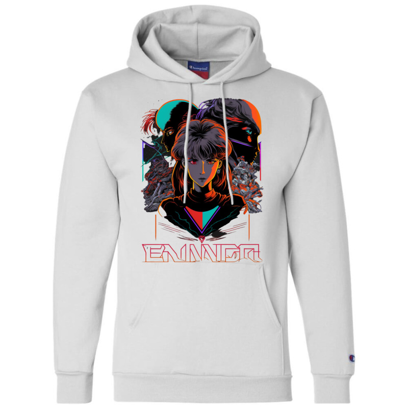 Neon Genesis Evangelion Retro Vintage 50 Champion Hoodie | Artistshot