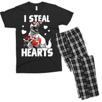 Limited Edition Valentines Day Trex Lover I Steal Hearts For Boys For Men's T-shirt Pajama Set | Artistshot