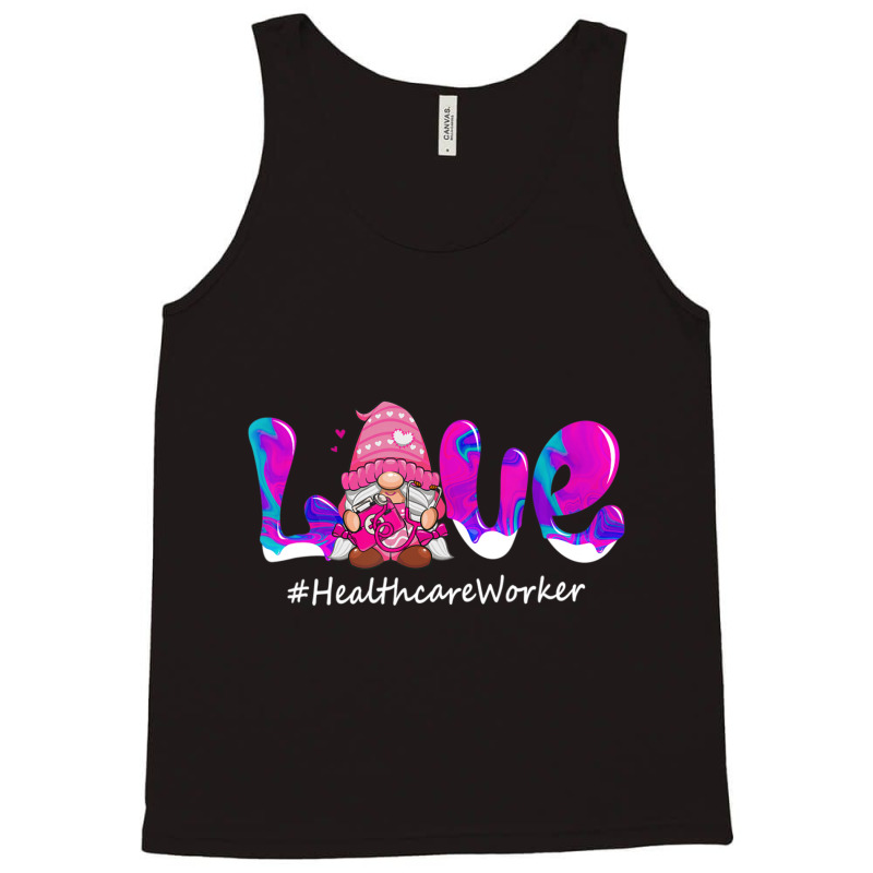 Trending Valentines Day Gnome Love Healthcare Worker Nurse Tank Top | Artistshot