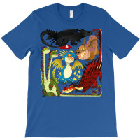 Httyd Toothless And The Dragon Gang Aesthetic T-shirt | Artistshot