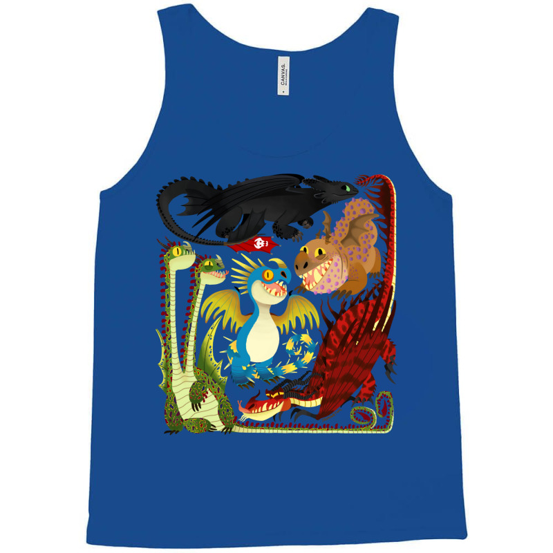 Httyd Toothless And The Dragon Gang Aesthetic Tank Top | Artistshot