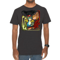 Httyd Toothless And The Dragon Gang Aesthetic Vintage T-shirt | Artistshot