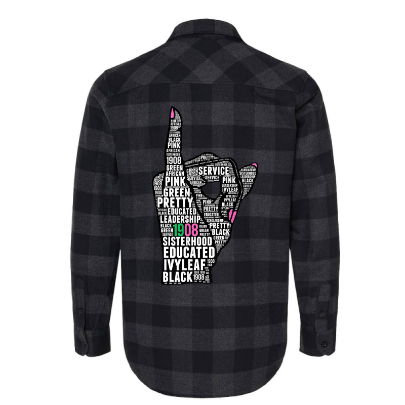 J15 Founder's Day Aka Women Hand Sign Words T Shirt Flannel Shirt | Artistshot