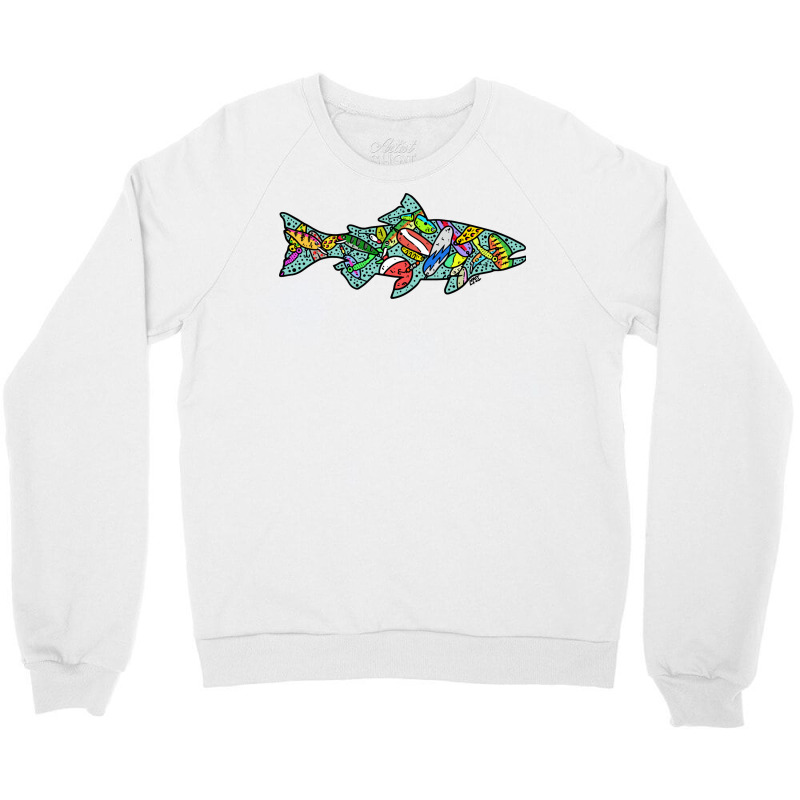 Gone Fishing 80s Crewneck Sweatshirt by lorinealazem3 | Artistshot