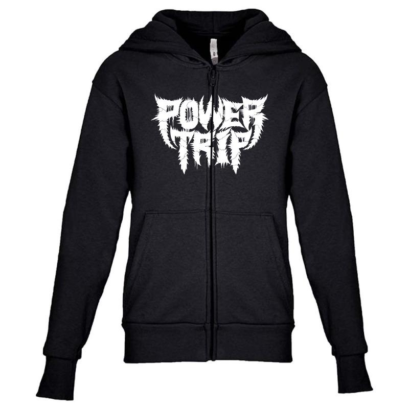 Waiting Power Trip Youth Zipper Hoodie | Artistshot