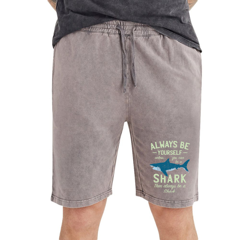 Always Be A Shark Summer Vintage Short by giladshalato | Artistshot