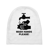 Wash Hands Please Baby Beanies | Artistshot