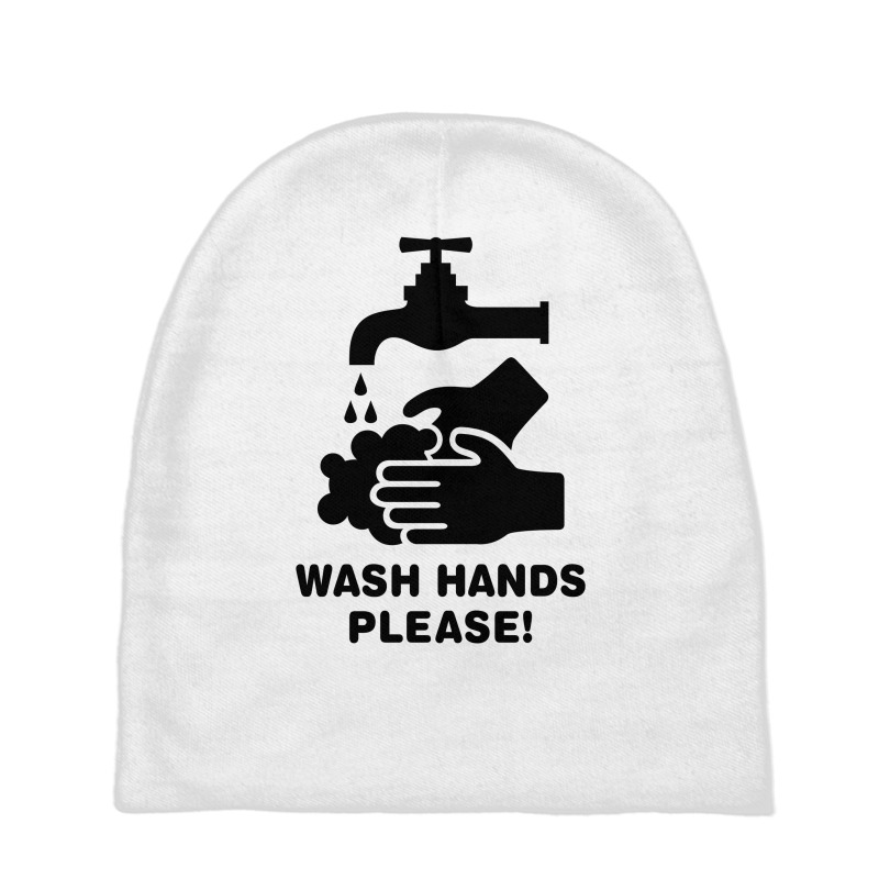 Wash Hands Please Baby Beanies by honeysuckle | Artistshot