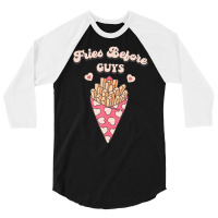 Trending Valentines Costume Toddlers Fries Before Guys Toddler 3/4 Sleeve Shirt | Artistshot