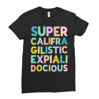 Supercalifragilisticexpialidocious   Colorful Stack Ladies Fitted T-shirt | Artistshot