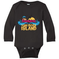 Limited Edition Beachaholic - My Addiction To Vancouver Island In Cana Long Sleeve Baby Bodysuit | Artistshot