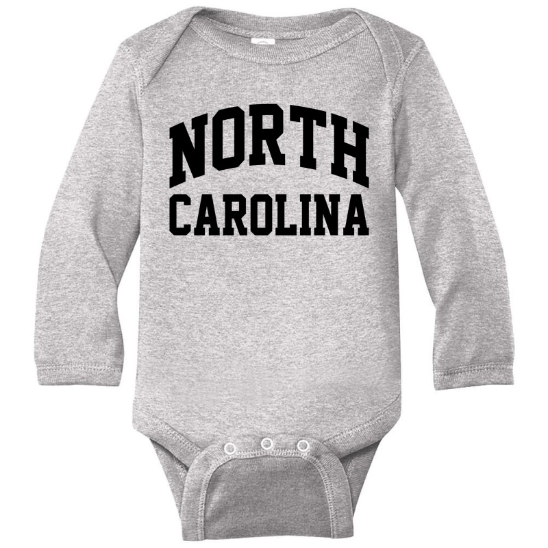 North Carolina Long Sleeve Baby Bodysuit by Bandungan | Artistshot