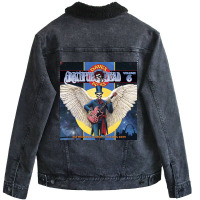 Guittar Skull Dead Unisex Sherpa-lined Denim Jacket | Artistshot