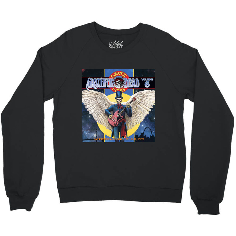 Guittar Skull Dead Crewneck Sweatshirt | Artistshot