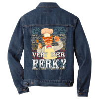 Texture Vert Der Ferk Cook Chef Men Denim Jacket | Artistshot