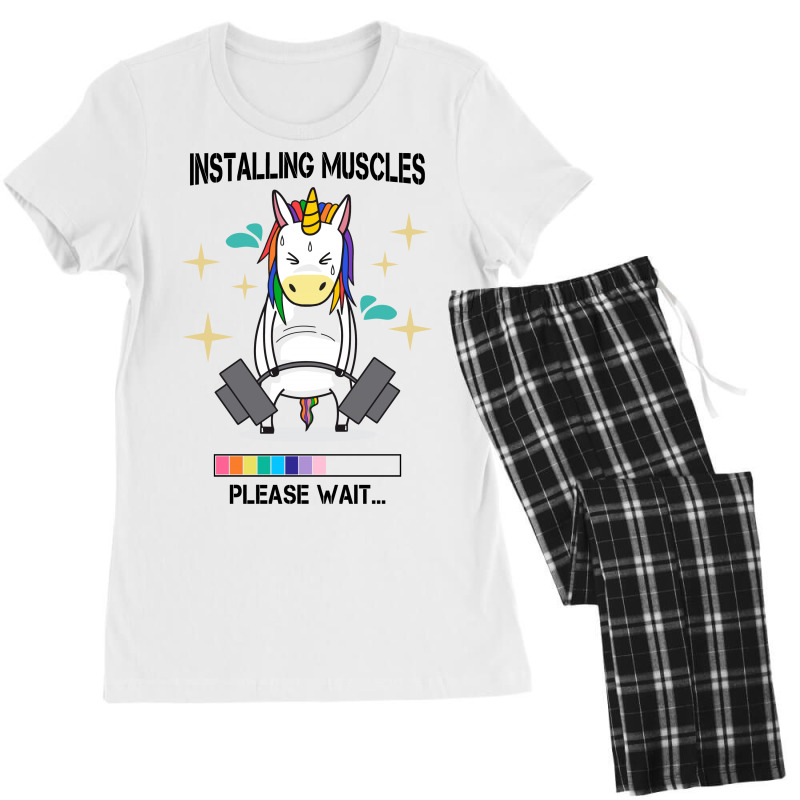 Installing Muscles Please Wait For Light Women's Pajamas Set by Gurkan | Artistshot